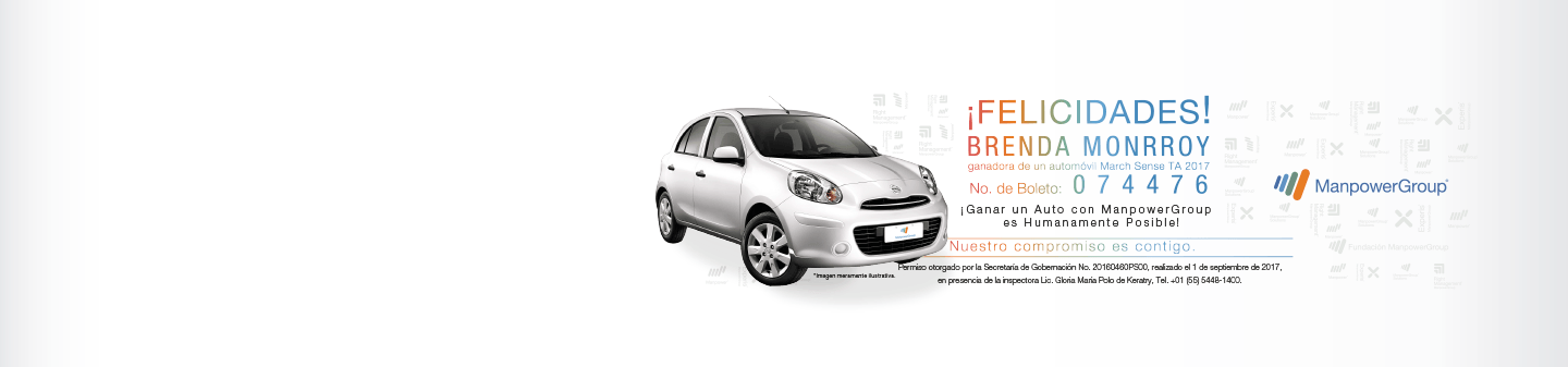 &iexcl;Ganar un Auto con ManpowerGroup es Humanamente Posible!